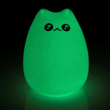 Lade das Bild in den Galerie-Viewer, Collido Fluoreszenz Nachtlicht | Glowing Cat Night Light | Glow In The Dark Katzen-Leuchte | Süßes fluoreszierendes Schlaflicht für Kinder und Babys
